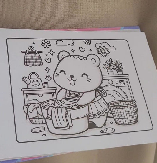 Caderno de Colorir Capivara - Capa personalizada