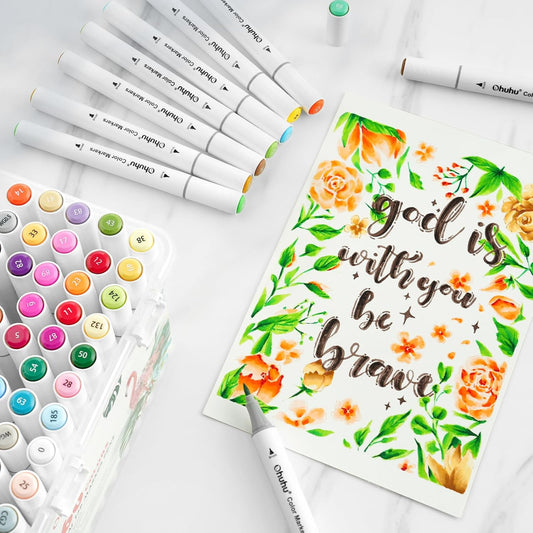 Ohuhu Marcadores de 117 cores, marcadores de água