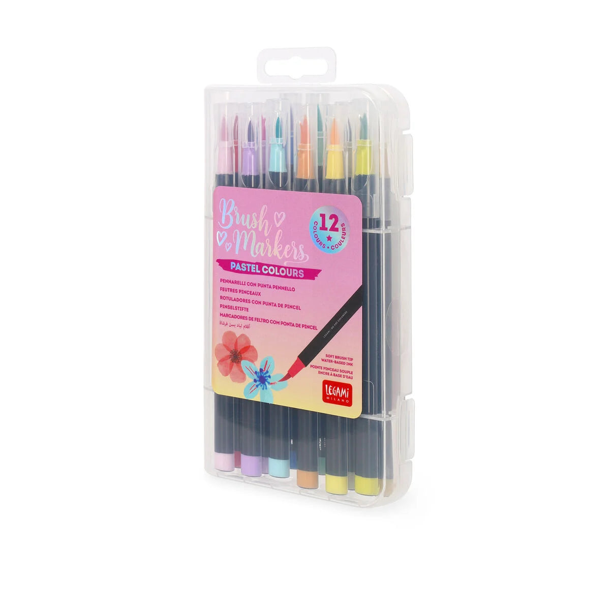 Conjunto 12 Brush Markers Pastel Colours Legami (Cópia)