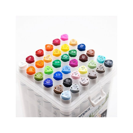 Estojo 24 Marcadores Campus Student Dupla Ponta Topicolors