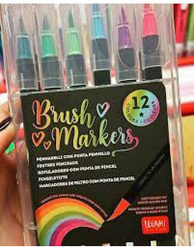Conjunto 12 Brush Markers Multicolors Legami